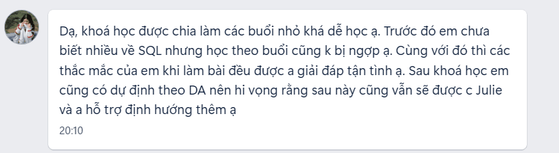 Feedback học viên